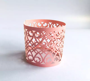 Laser Cutting Lace Flower <b>Paper</b> Napkin Ring Wedding Decoration Party - Product Image 3