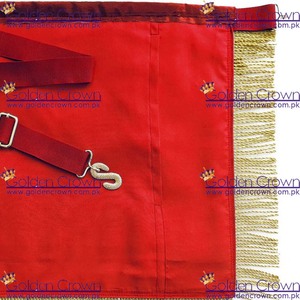 Cheap Masonic Royal Arch Past High Priest PHP Bullion Hand Embroidered Apron| Masonic Regalia Apron Supplier - Product Image 6