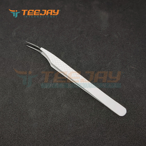 OEM/ODM Nuevo Kit de Pinzas para Pestañas de 5 Piezas con Recubrimiento en Polvo Blanco Mate y 1 Espejo, Personalizado de Fábrica, para Estudiantes Principiantes - Product Image 4