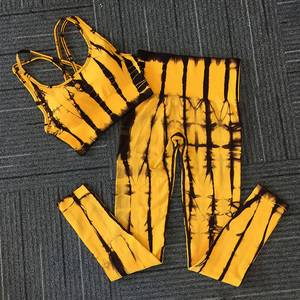 GAF Vêtements de fitness Yoga Gym Leggings taille haute Summer Yoga Set 3 Piece Sports Sets Seamless Gym Clothing For Women Workout - Product Image 5