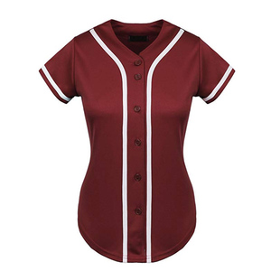 Camiseta de béisbol de todos los equipos para mujer, camiseta de estilo caliente para chicas, camiseta de béisbol en blanco para mujer con diseño de impresión personalizada - Product Image 1