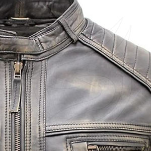 Chaqueta de cuero para ciclista de hombre con estilo personalizado de alta calidad, nuevo diseño con características protectoras y a prueba de viento para Motocross - Product Image 4