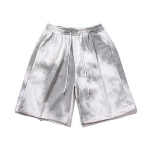 Pantalones cortos de teñido anudado personalizado para hombre, ropa de calle de alta calidad, pantalón corto para el sudor - Product Image 5