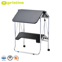 Bureau pliable moderne sur roulettes pour usage domestique ou professionnel