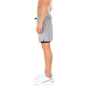 Shorts décontractés pour hommes, taille élastique, séchage rapide, double couche en toile, collection 2022, vente en gros - Product Image 4