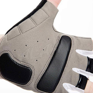 100% guantes de Ciclismo de carreras hechos a medida originales de cuero PU de medio dedo función transpirable de calidad superior - Product Image 5