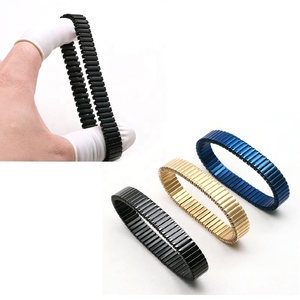 Bracelet en acier inoxydable de haute qualité Odian Sale Well Splicing Band Bracelet, bracelet élastique à ressort étroit de 10 mm et 12 mm, tendance - Product Image 1