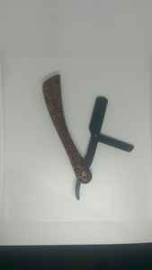 Profesional peluquería corte recto mango de madera de afeitar plegable recto peluquero navaja de afeitar Vintage de corte recto de la garganta - Product Image 2