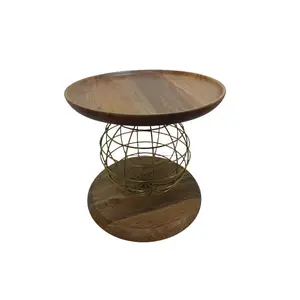 Coffee Table Table Net Wood Based Metal Top Middle Coffee Table antique Design