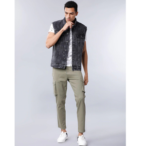 Pantalones Cargo de Alta Calidad 100% Algodón, Nuevo Estilo para Hombre, con Bolsillos Laterales para Trabajadores, Conjuntos Deportivos para Hombre - Product Image 5