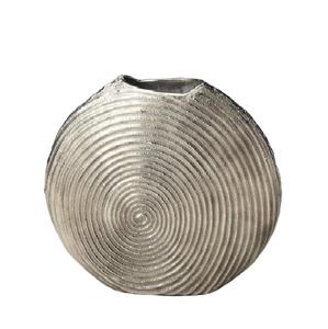 Vase à fleurs en aluminium nickelé Porte-fleurs de designer fait à la main de haute qualité Vente en gros Nouveau pot de fleurs en métal - Product Image 2