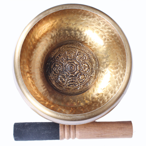 Cuencos Cantores de latón tallados a mano de Nepal estilo Feng Shui budismo fundición de estaño tallado chapado impreso Metal Craft Gaurab Bitten - Product Image 3