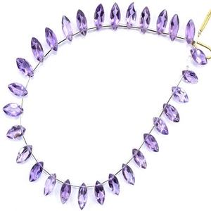 30 pièces AAA Grade Naturel Rose Améthyste Facettes Marquise Forme Pierre Coupe Perles Impressionnant Qualité Minuscules Briolette Perles - Product Image 1