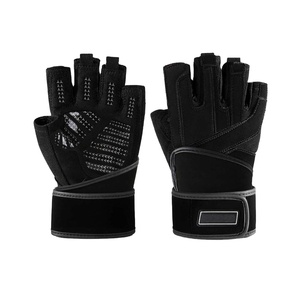 Claquettes en cuir noir avec Logo personnalisé, gant d'entraînement pour la boxe, vente en gros - Product Image 1