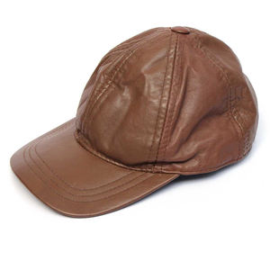 Casquette en cuir à 5 panneaux, logo personnalisé, pré-courbée, unisexe, toutes tailles disponibles, style d'image, tissu commun - Product Image 3