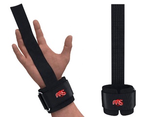 Correas de levantamiento de fitness para levantamiento de pesas, ajuste cruzado, levantamiento de potencia con muñequera acolchada de neopreno suave para agarre máximo - Product Image 1