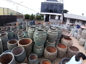 [Kiddo]- Maceta de Cerámica Estilo Atlántico, Maceta Antigua Rústica para Flores - Maceta Decorativa de Cerámica Antigua, Muebles Rústicos - Product Image 2