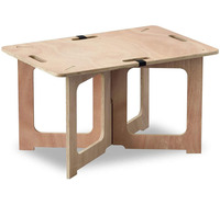 Table pliante de Camping en bois, facile à assembler, sans vis, ultralégère, pour l'extérieur, pique-nique