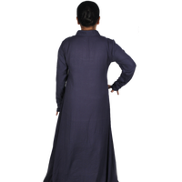 Abaya islamique modeste avec tissu en coton de bambou biologique écologique de styles variés belle broderie Paisley Hijab