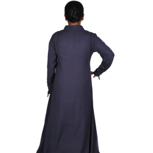 Abaya islámica modesta con tela de algodón de bambú orgánico ecológico varios estilos hermoso Hijab bordado de Paisley - Product Image 3