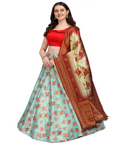 Designer indien coloré brodé travail manuel Lehenga Choli avec dupatta Vente en gros prix le plus bas du marché textile ethnique - Product Image 5