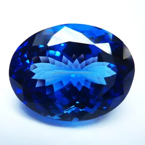 Pierre en vrac ovale bleu forme de tanzanite coupe à facettes pierre précieuse en vrac 12X10MM 14X12MM tanzanite naturelle de haute qualité carat