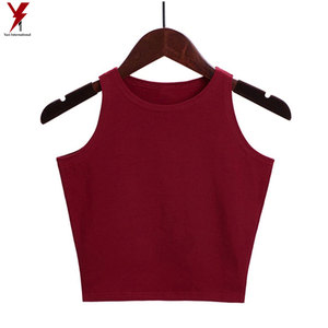 Orns — t-shirt court moulant extensible pour femmes, tricot sans manches, coupe ajustée asymétrique, noir, nouvelle collection, 2021 - Product Image 5