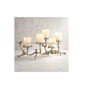 Leaves Shaped Design Handmade Metal <b>Tealight</b> <b>Candle</b> Holder for Wedding and Home Decor - Product Image 2