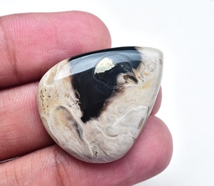 รากปาล์ม Cabochon คุณภาพสูงจากธรรมชาติอินโดนีเซียปาล์มรากพลอยรูปร่างและขนาดตามธรรมชาติปาล์มรากอาเกตขายส่ง - Product Image 5