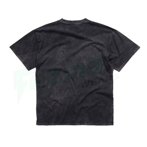 Camiseta con logotipo personalizado para hombre Acid Wash-Jersey de talla grande Diseño en blanco transpirable - Product Image 1