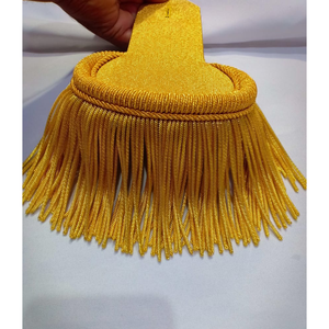 Hombreras Doradas y Plateadas, Estilo Teatro, con Flecos Dorados y Alambre de Latón para Uniformes Ceremoniales - Product Image 5