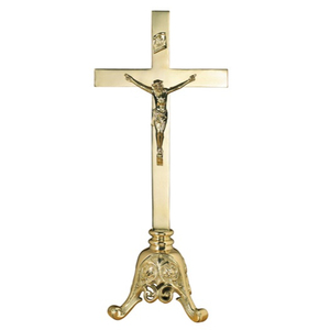 Autel en laiton gravé avec croix, fournitures d'église, crucifix, nouvelle collection - Product Image 1