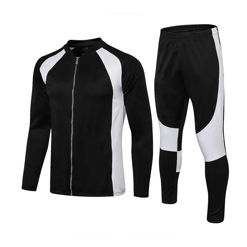 Ensemble d'uniformes de Football homme, Kits d'entraînement au Football avec maillot, veste de sport à manches longues, survêtement personnalisé, nom de l'équipe, nouvelle tendance