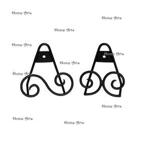 Support de plaques de couleur noire en fer avec support de plaques de taille et de forme personnalisées à 2 niveaux pour un usage domestique - Product Image 2