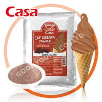 Helado HALAL al por Mayor, Mezcla de Polvo para Helado Suave Instantáneo con Sabor a Chocolate
