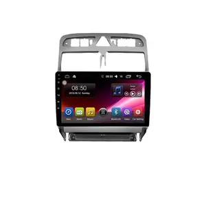 IYING 8 Core Stereo Video Mobil Android 10 6 + 128G, Head Unit Multimedia Radio untuk Peugeot 307 1GPS Navigasi Dvd Mobil Pemutar