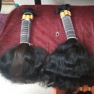 Extensions de cheveux indiens naturels, pièces de mèches vierges alignées de cuticules - Product Image 4