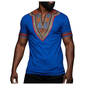 T-shirts Dashiki africains en coton CRAFTSHUB de qualité supérieure, unisexe, respirants et légers, vendus dans le monde entier, best-seller. - Product Image 1