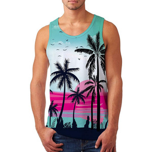 Camiseta sin mangas elegante para hombre, diseño personalizado, talla grande, para gimnasio, entrenamiento atlético, para verano - Product Image 1