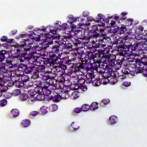 Vente en gros d'Améthyste naturelle de bonne qualité à facettes Cabochon de pierres précieuses en vrac taillé en rose pour la fabrication de bijoux de haute qualité par carat - Product Image 3