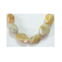 Perles d'agate facettées naturelles de 8 mm et 10 mm, pierres précieuses jaunes pour la fabrication de bijoux, bracelets et motifs en agate