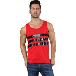 High Quality Wholesale <b>Stringer</b> <b>Men</b> Tank Fashion Track Tops Solid Color Loose Gym <b>Men's</b> Fitness Tank Top - Product Image 2