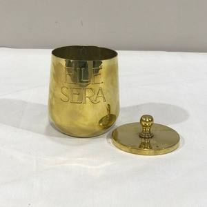 Juego de Metal de hierro de alta calidad, 3 tarros de vela chapados en oro, níquel y cobre para fabricación de velas, frascos martillados, superventas - Product Image 3