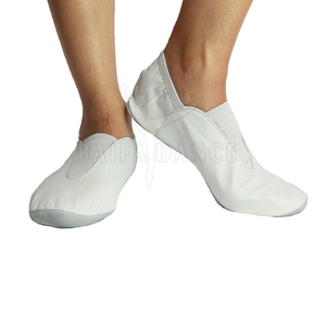 Chaussures d'entraînement de danse de gymnastique professionnelle pour garçons filles confortable Jazz Satin daim en cuir véritable semelle antidérapante coton - Product Image 2
