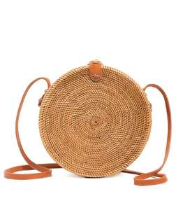 Sisu Handicraft High Quality Handmade Bohemian Style Crossbody Rattan <b>Storage</b> Baskets Woven Multifunction Fashion Eco-Friendly - Product Image 1