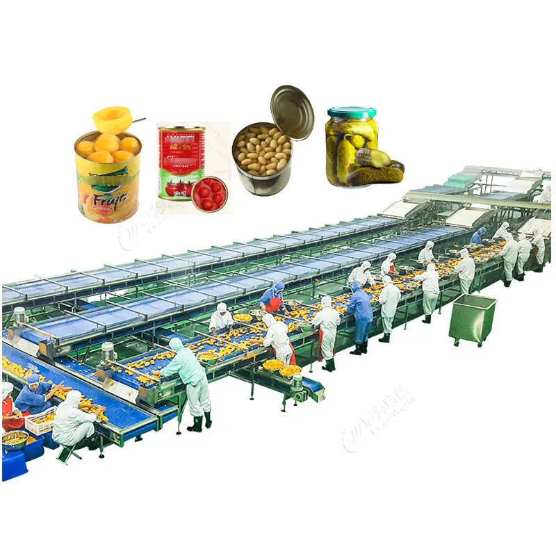 LWT Canned Food Production Line Yellow Peach Fruit Canning Machine