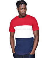 Screen <strong>Printing</strong> 100% Cotton Breathable Custom <strong>Printed</strong> <strong>t</strong> <strong>Shirts</strong>, <strong>Hot</strong> <strong>Selling</strong> Sports Color Block With Curved Hem <strong>T</strong> <strong>Shirts</strong>