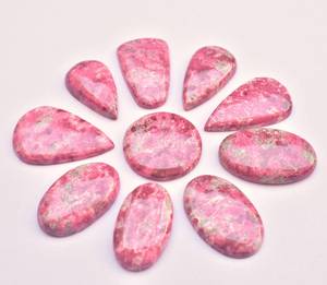 Thulite-cabujones de piedra Natural, piedras preciosas sueltas de forma mixta, gemas sueltas de Thulite - Product Image 2