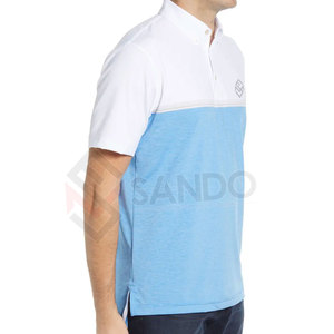 เสื้อโปโลกอล์ฟของผู้ชายเสื้อโปโลแบบลำลองแขนสั้นป้องกันริ้วรอยออกแบบได้ตามต้องการ - Product Image 3