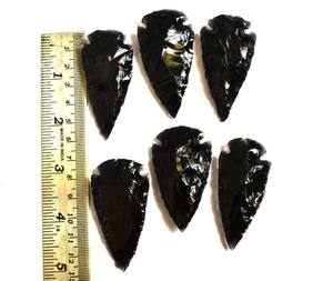 Wholesaler Black Obsidian 2.50 Inches Healing Indian Agate Arrowhead Semi-Precious <b>Stone</b> <b>Crafts</b> - Product Image 1